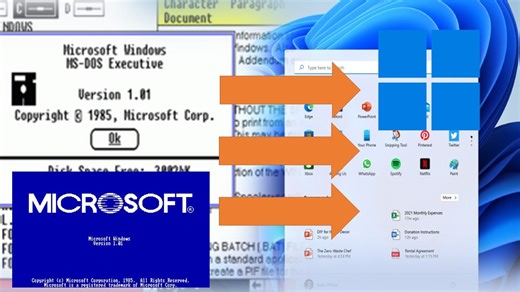 见证历史！Windows1.0升级至Windows11！