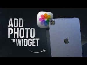 How to Add a Photo to Your Widget iPad (tutorial)