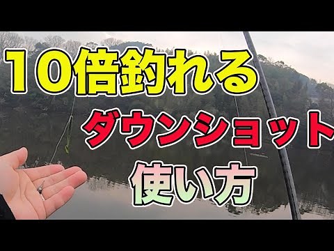 【バス釣り】ダウンショットリグの釣れる動かし方・使い方!!釣り方やアクションをマスターするためのコツを解説してみた【冬のバス釣り】