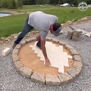 Building an Outdoor Fire Pit FAST | Hometownacres