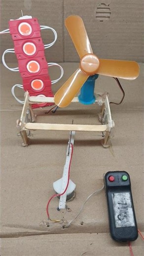 Innovative School Project: Mini Fan Machine #tech #dcmotor #project #dcmotorproject #viral #shorts