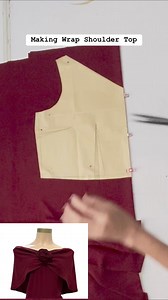 Making Wrap Shoulder Top #sewing #crafting #blouse #top | Seams and Dreams