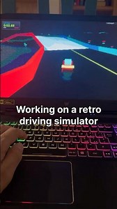 Retro Driving Simulator Showcase | #ThreeJS #GLSL