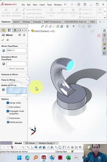 How to Create Eye Bolt by Solidworks