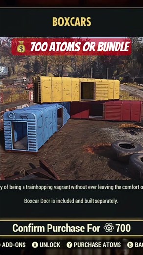 Best New CAMP Prefab? 🚂 Fallout 76 #Fallout76 #Fallout76CAMP #AtomicShop #Gaming #shorts
