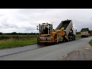 Road Surface Dressing - Application of Bitumen Binder - Yorkshire