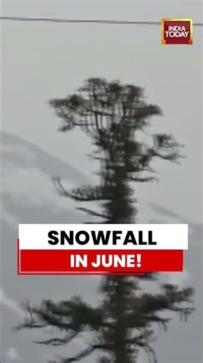 MUST WATCH | June Snowfall Surprises Tourists in Jammu & Kashmir's Razdan Pass #kashmir #snowfall