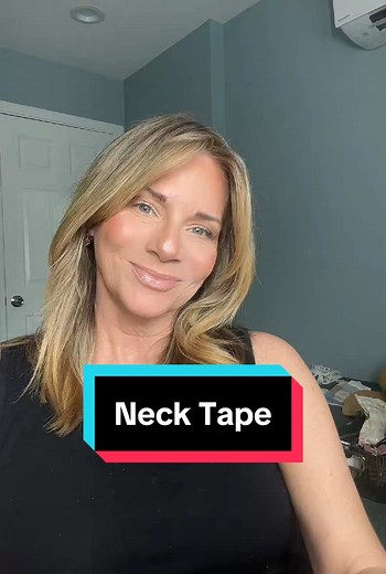 Saggy Neck #necktape #necktapertutorial #saggyneck #turkeyneck #necklift