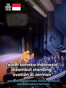 Indonesian puppet theater receives 10-minute standing ovation in Germany In late June, Papermoon Puppet Theatre received a standing ovation lasting more than 10 minutes after performances at the Theater der Welt 2026 festival in Chemnitz. The group said they had been told not to expect such a reaction, as standing ovations are considered uncommon among German audiences. The enthusiastic response drew attention online and marked a memorable moment for the Indonesian theater troupe on the internat