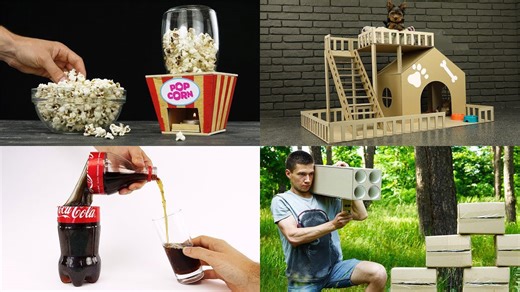 Amazing DIY crafts: Cardboard pet house, gumball machine & more fun projects!
