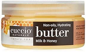 Amazon.com : Cuccio Naturale Butter Blends - Ultra-Moisturizing, Renewing, Smoothing Scented Body Cream - Deep Hydration For Dry Skin Repair - Made With Natural Ingredients - Milk & Honey - 8 Oz : Body Butters : Beauty & Personal Care