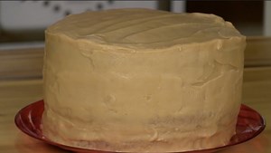 JAM CAKE RECIPE 2 cups sugar 1 cup butter 5 eggs 1 cup crushed pineapple 1 cup apple butter 1 cup jam 3 cups flour 1 teaspoon baking soda 1 teaspoon allspice 1 teaspoon cloves 1 teaspoon cinnamon 1 tablespoon cocoa 1 cup nuts 1 cup buttermilk Mix sugar and butter together in mixer. Add eggs one at a time while mixing. Add in 3 fruits. Combine rest of dry ingredients and add slowly while mixing. Alternating with buttermilk. Always start with flour and end with flour. Pour mixture into 4 - 8" pans