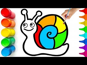 How to Draw a Cute Snail Step by Step | Easy Snail Drawing Tutorial for Beginners
