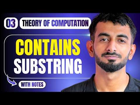 03 | DFA Example 2 | Input Contains Substring | Finite Automata | Theory of Computation
