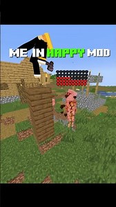 Me in happy mod vs serious mod #minecraft
