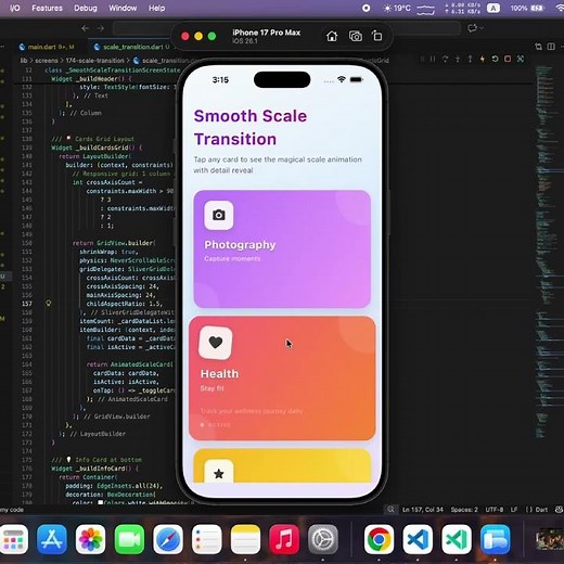 Smooth Scale Transition Animation in #flutter