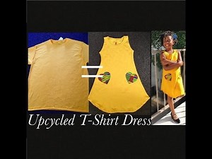 How To Make A Girls Dress From Mens Tee