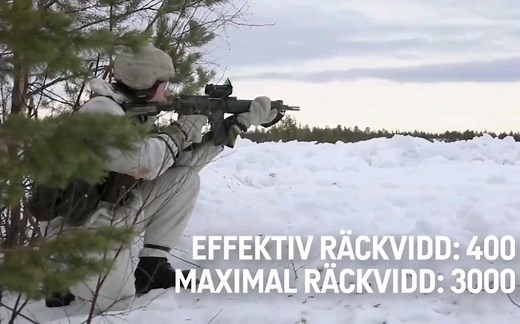 瑞典陆军装备的AK-5C自动步枪