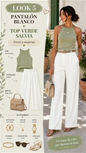 🤍 7 OUTFITS CON PANTALÓN BLANCO QUE SIEMPRE FUNCIONAN 🤍
