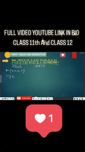 Class 11th Sets ( Union and intersection)Exercise 1.E Que:-03 #MathsTricks #CBSEClass11, #NCERTMaths