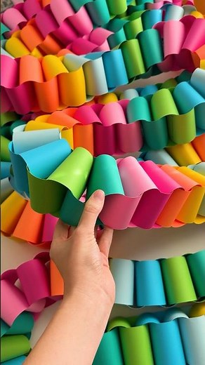 Sometimes all you need to create joy is to turn a piece of cardstock into a paper chain garland