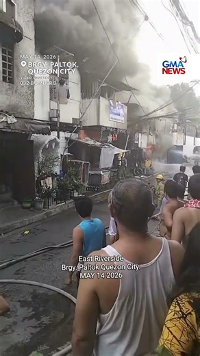 Sunog sa residential area sa Quezon City, itinaas sa 4th alarm | GMA News