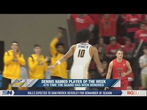 Toledo's RayJ Dennis Earns 4th MAC Player of the Week Honors
