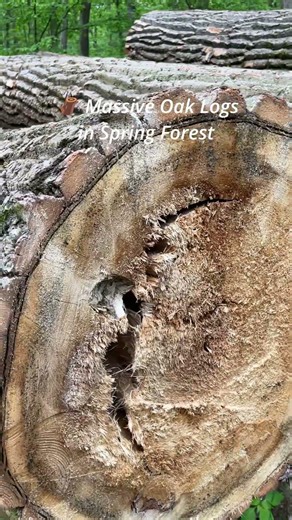 Massive Oak Logs 🌳 Spring Forest, Birdsong & Pure Nature 🌿 Short #nature #birdsong #relaxing