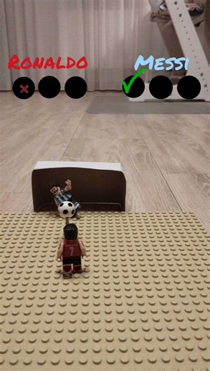 Ronaldo vs Messi lego penalty shootout #football #ronaldo #messi #lego