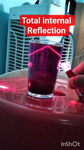 total internal reflection (TIR) practical at home at low cost #physics #experiment #shorts #short
