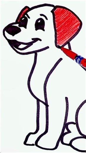 How to Draw a Dog 🐶 - Dog Drawing