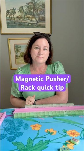 The magnetic pusher tip for putting the mahjong tile wall out! #mahjong #mahjongtips #wall #mahj