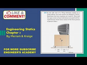 Engineering Statics | P3/4 | Equilibrium in Two Dimension | Chapter 3 | 6th Edition