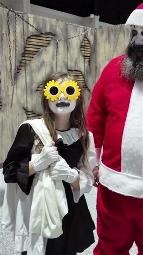 Little pale girl kills Santa