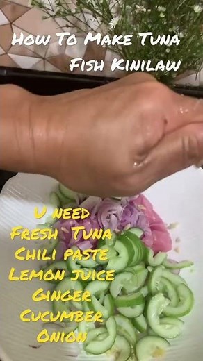 How To Prepare Raw Tuna Fish Fast to eat Without Heat