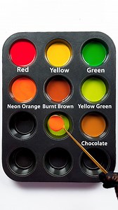 Making 9 Colors with Only 3 Primary Colors #colormixing #satisfying #mixingcolors #fblifestyles | Painting Academy