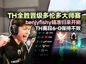「TH vs BBL」benjyfishy瞄准归来全场45杀多次兜底 RieNs十秒完成下包1V3残局！TH赛段全胜晋级多伦多！