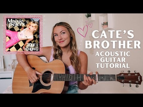 Maisie Peters Cate’s Brother Acoustic Guitar Tutorial EASY CHORDS // Nena Shelby