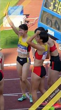 レース後メダル授与まで【リレー決勝】マイルリレー【2025年日本選手権4×400ｍリレー】 #shorts