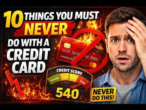 10 Credit Card Mistakes You Must Never Make (They Destroy Your Credit Score)