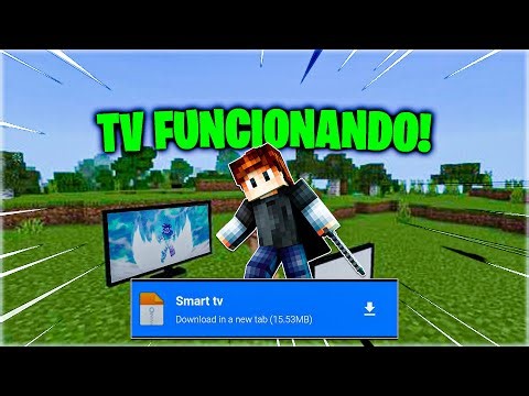 📺 !TELEVISIÓN FUNCIONANDO PARA MINECRAFT BEDROCK 2023! (Mod addon Smart TV