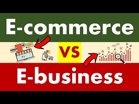 Differences between E-commerce and E-business.