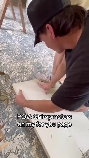 🤣 Cracking a door in half is fun, but highly suggest to not go cracking your friends in half… let’s leave that to the professionals! #chiropractic #pov #chiropracticadjustment #safetyfirst #professional | Oklahoma Chiropractic