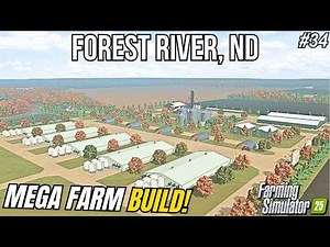 $5 MILLION DOLLAR AMERICAN MEGA FARM BUILD! 6000 PIGS! | Forest River, ND | Farming Simulator 25 #34