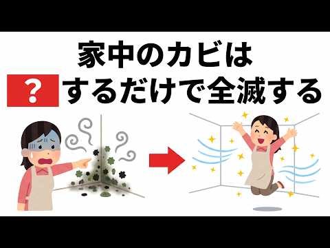 【有益】家のカビを根こそぎ退治する簡単な5つの方法【ライフハック雑学】