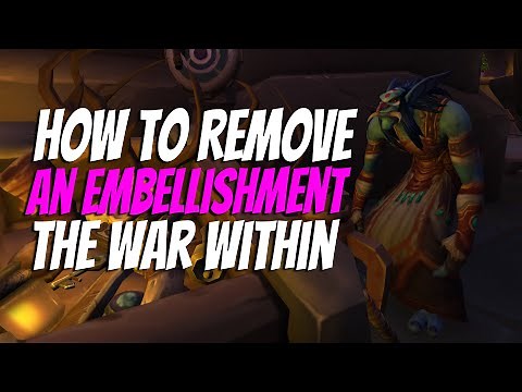 WoW The War Within | How To Recraft & Remove an Embellishment | Griftah's Powder is Back