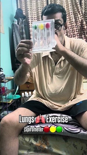 Lungs 🫁 Exercise | Spirometer🔴🟡🟢 | #Lungs #Exercise #Spirometer