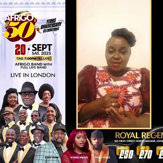 Afrigo Band ‪@THEAFRIGOBAND‬ live 20th September 2025 in London