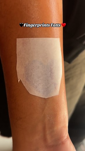 Couple thumb print & initials ♥️🖤 | Lady In Ink