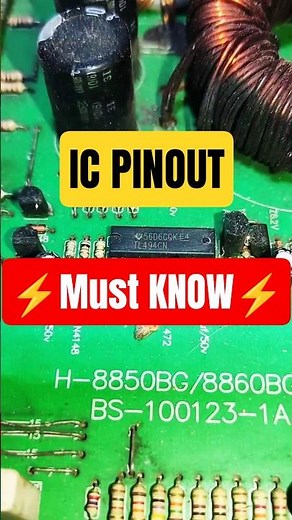 IC TL494 Pinout #Shorts #TL494 #Pinout #Electronics #IC #PowerSupply #SMPS #Tech #DIY